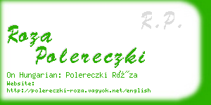 roza polereczki business card